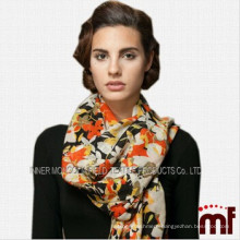 China Alibaba lady floral printed scarf,pure wool shawl